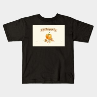 Happy Thanksgiving Card - 09 Kids T-Shirt